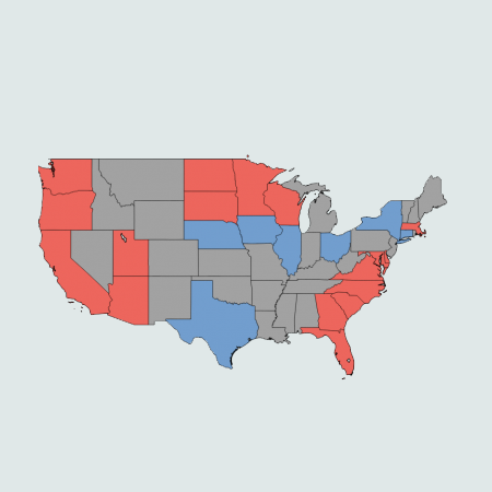 Map of the US